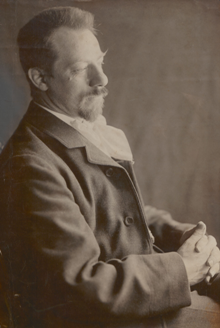 Albert Verwey, aged 40, November 1905. Photo. 