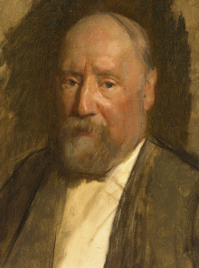 P. de Josselin de Jong, portret H.W. Mesdag.
