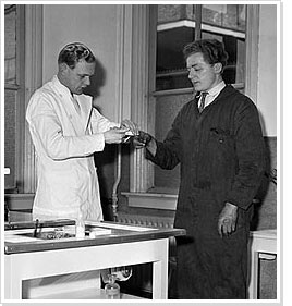Foto van de Medische Dienst, jaren 50