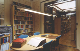 Interieur van de Bibliotheek Fiscale Geschiedenis