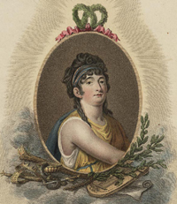 Portret van Johanna Cornelia Ziesenis-Wattier 