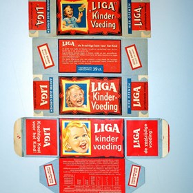 Verpakkingsmateriaal uit het archief van de LIGA fabriek