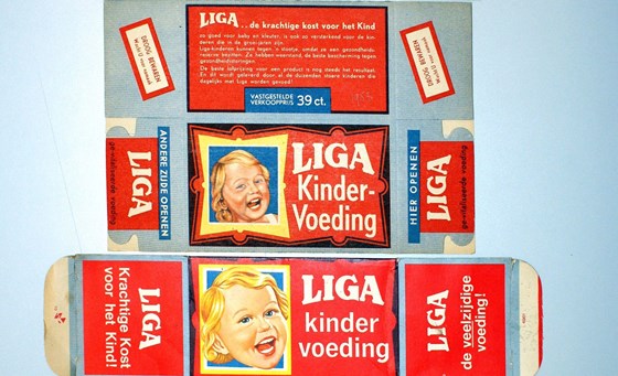 Verpakkingsmateriaal uit het archief van de LIGA fabriek