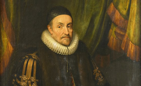 Afbeelding van een geschilderd portret Willem van Oranje