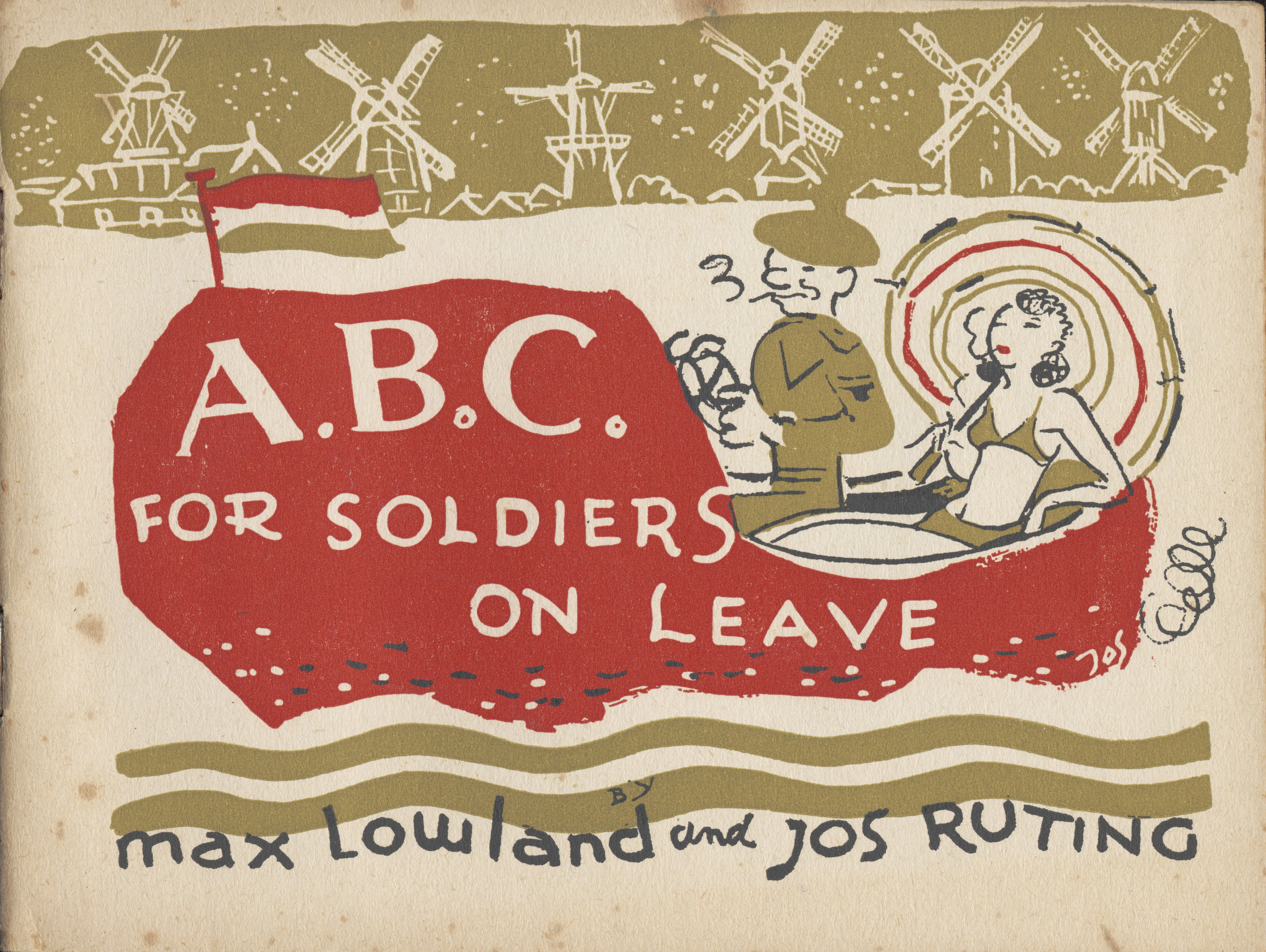 Afbeelding van het voorblad van het boekje voor Canadese soldaten: A.B.C. for soldiers on leave