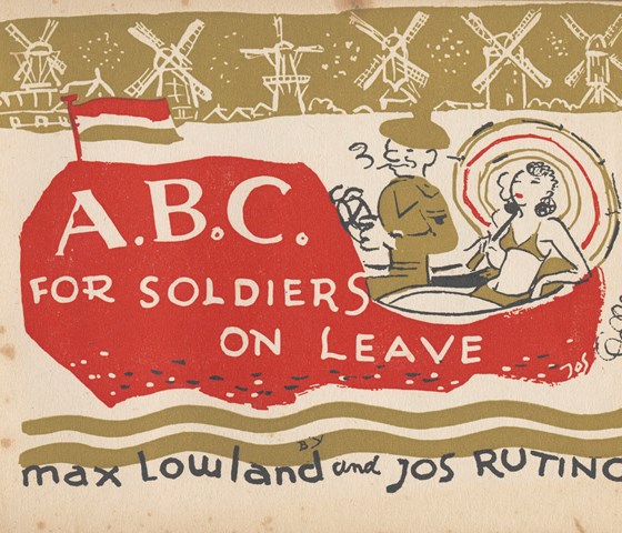 Afbeelding van het voorblad van het boekje voor Canadese soldaten: A.B.C. for soldiers on leave