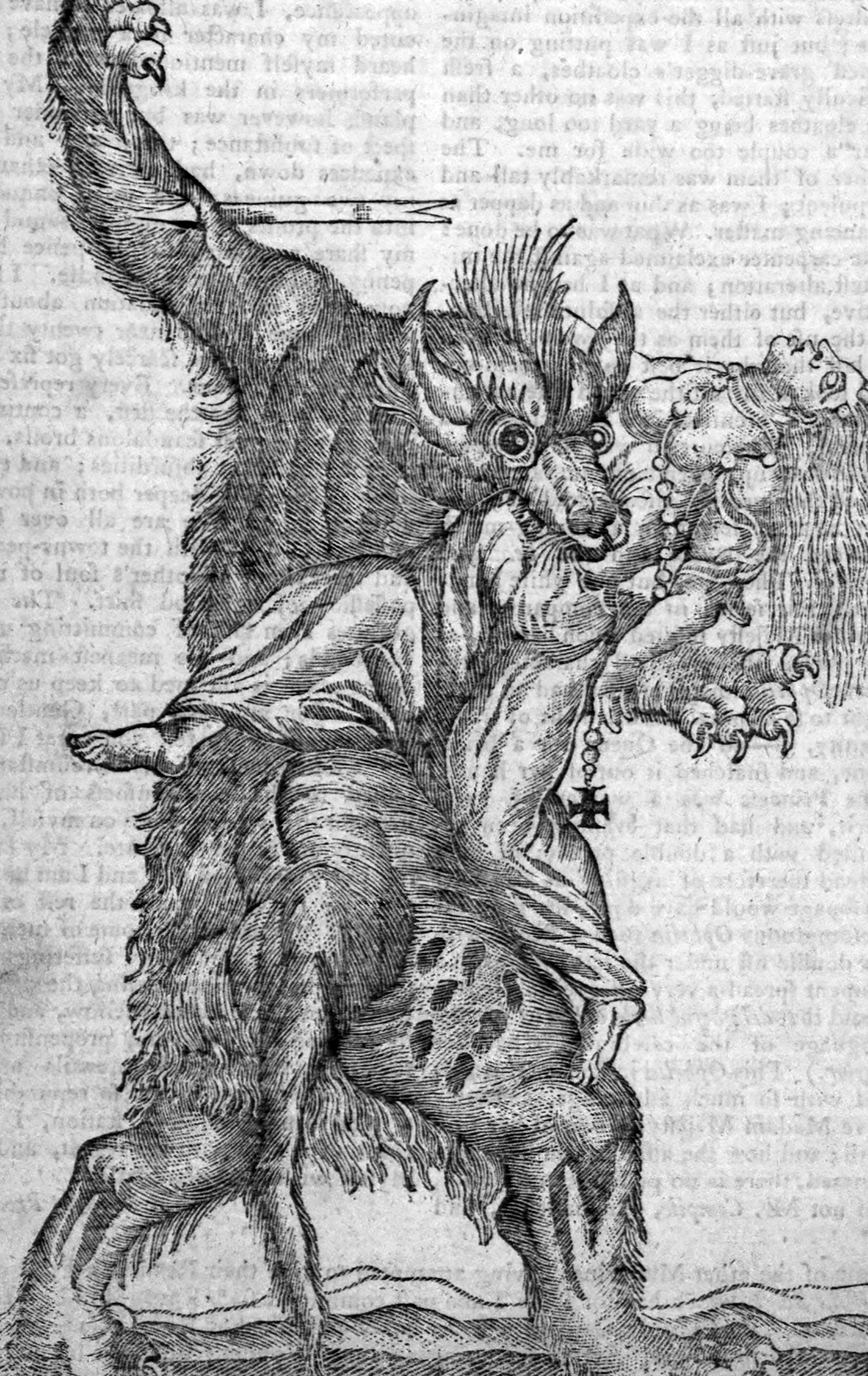 Weerwolf, vervaardiger onbekend. Mansell Collection, 18e eeuw.