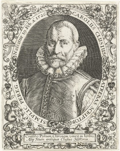 Carolus Clusius door Jean Jacques Boissard, 1669. Rijksmuseum, objectnummer: RP-P-BI-5113X